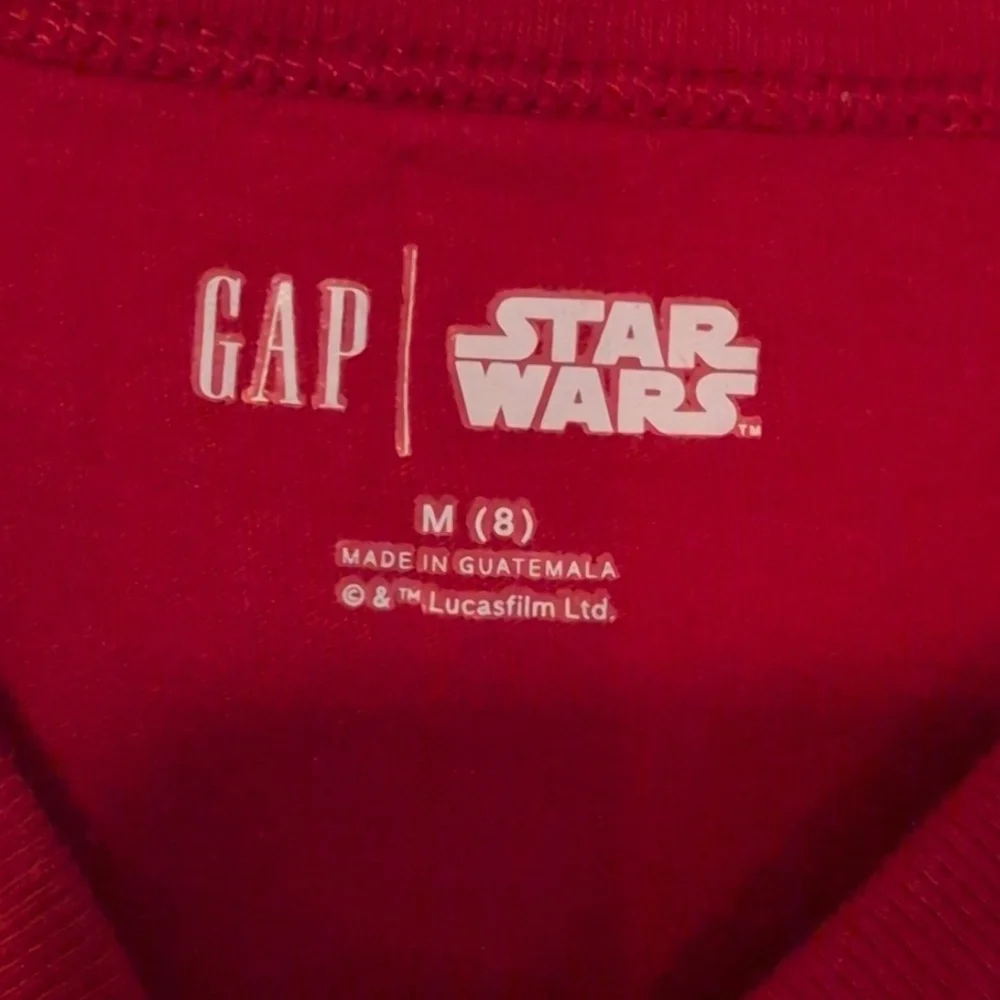GAP Red Christmas Stormtrooper & Darth Vader Kids T-Shirt Size M (8)